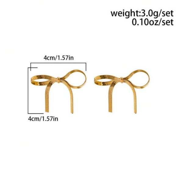 Bow-knot stud earrings