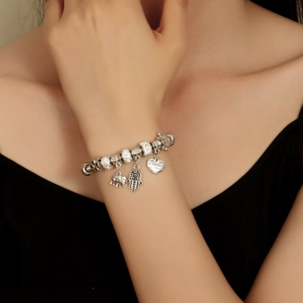 Charmy - stainless steel charms bracelet