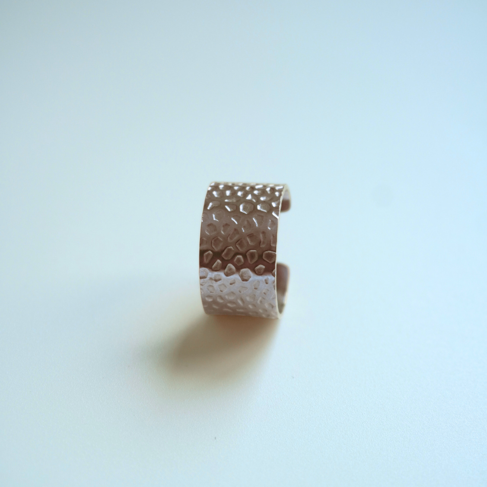 thick hammered rings