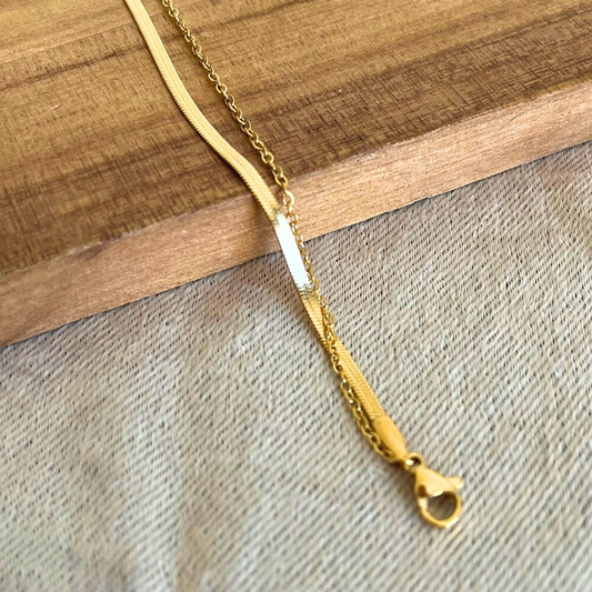 Snake chain Double bracelet