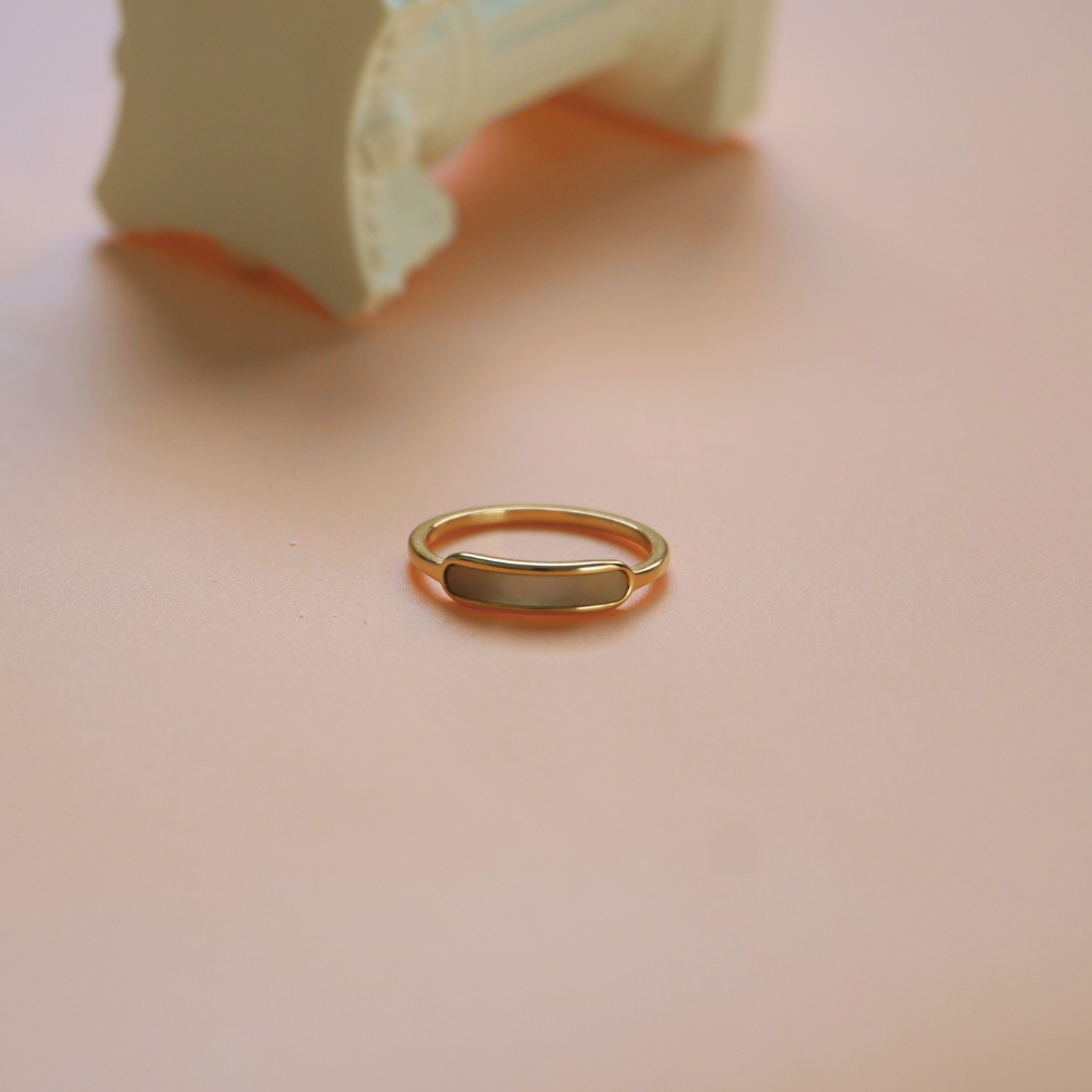 mother of pearl ring