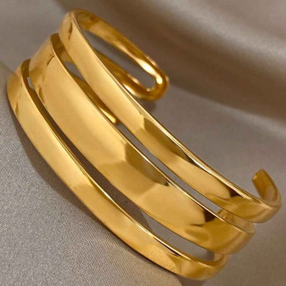 Chunky style - vintage cuff bangle