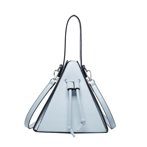 Pyramid shaped shoulder bag