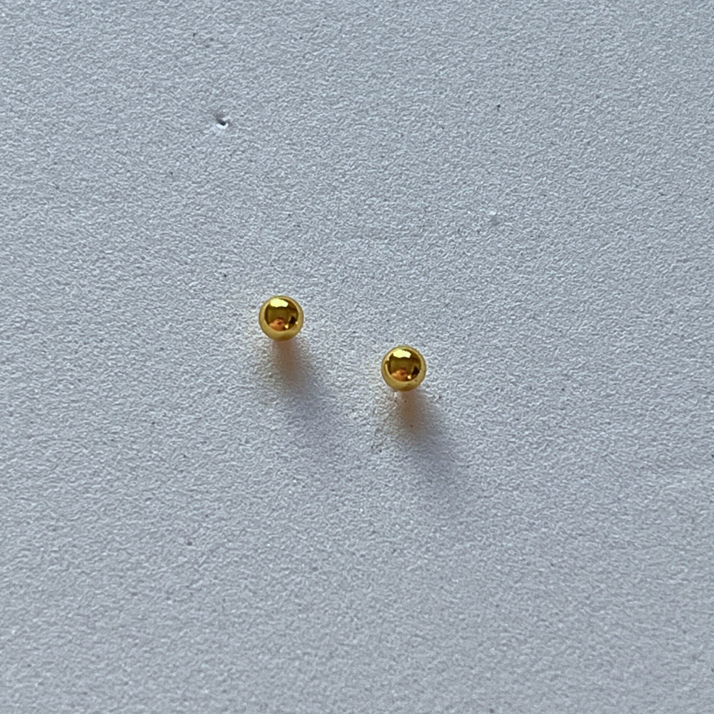 Boules - stainless steel Stud earrings