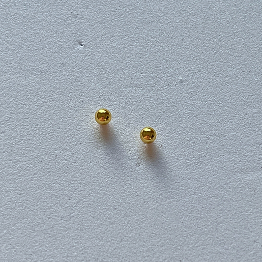 Boules - stainless steel Stud earrings