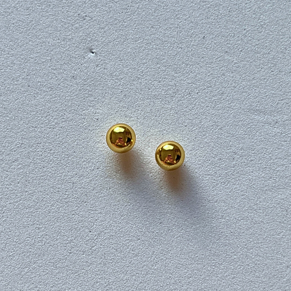 Boules - stainless steel Stud earrings