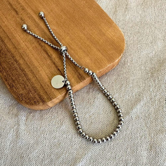 Balls - gold plated beaded bracelet