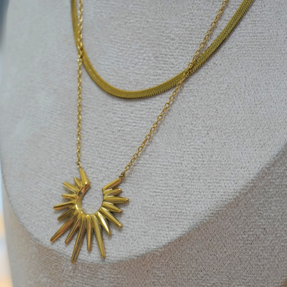 Shams - stainless steel sun shaped jewelry