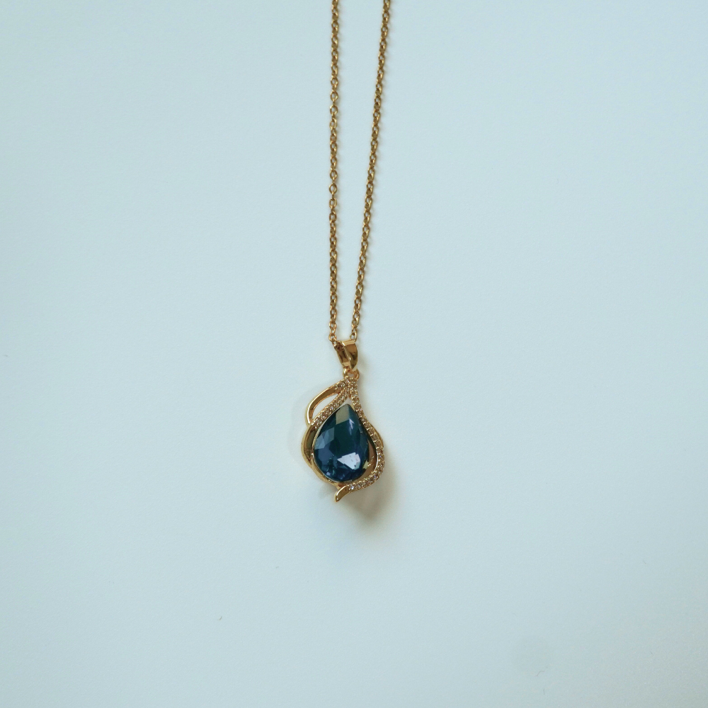 blue stone necklace