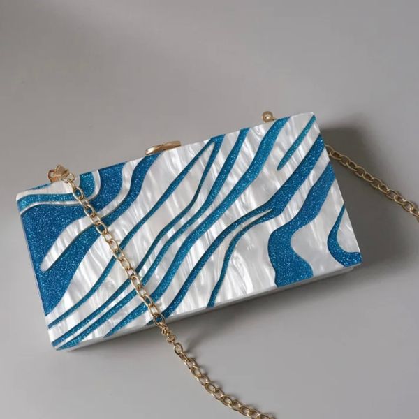 Ocean - square clutch bag