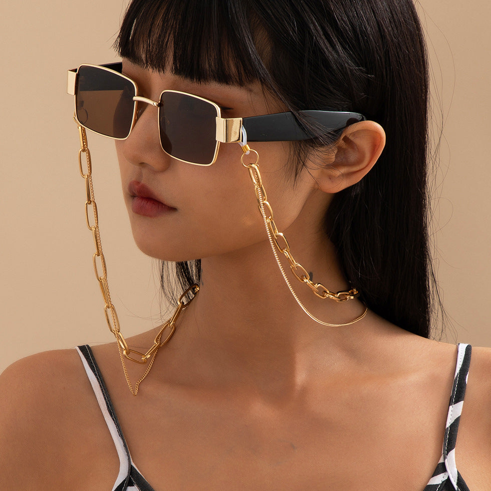 Bulky double chain - glasses chain