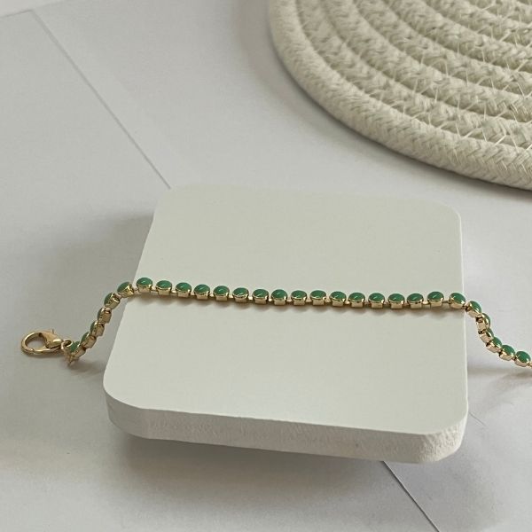 Dots - multicolored simple bracelet