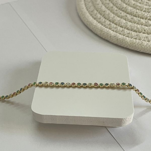 Dots - multicolored simple bracelet