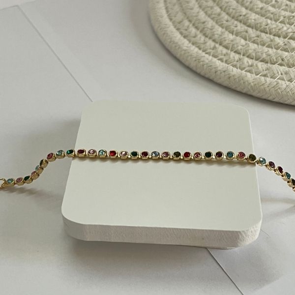 Dots - multicolored simple bracelet