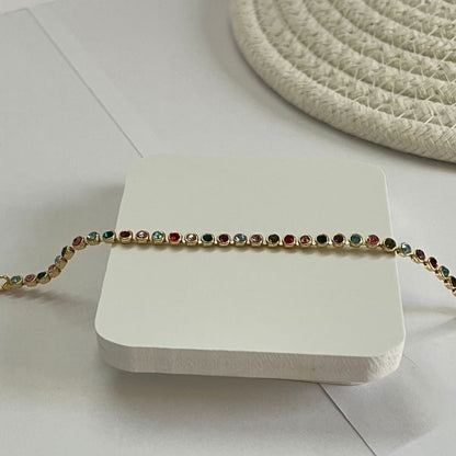 Dots - multicolored simple bracelet