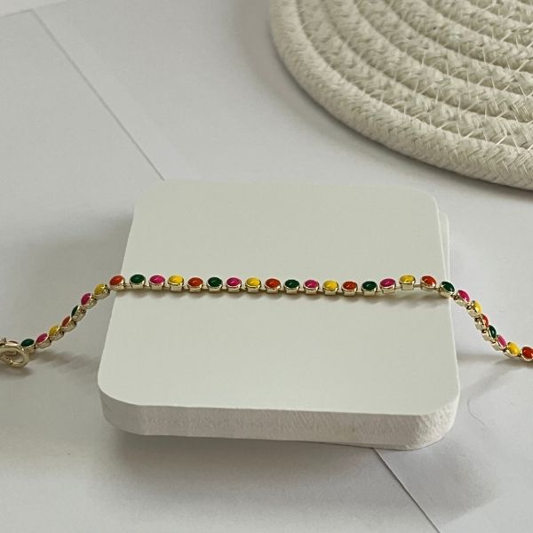Dots - multicolored simple bracelet