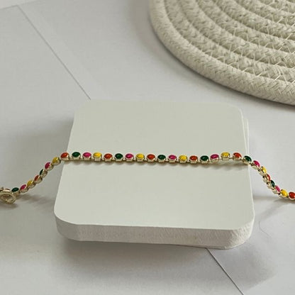 Dots - multicolored simple bracelet