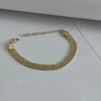 Mini balls - beaded chain bracelet