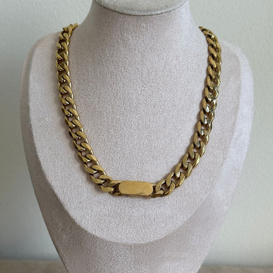 Thick chain necklace