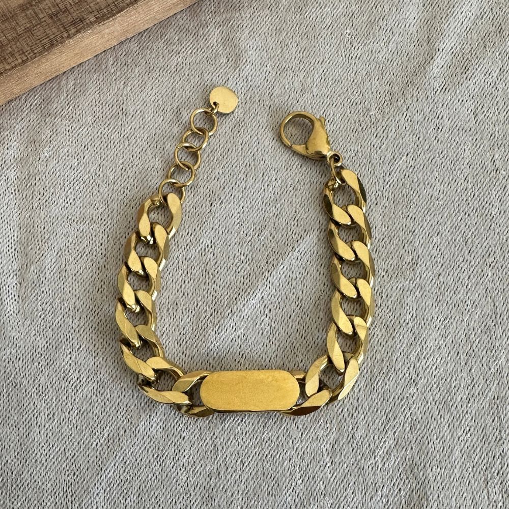 Thick chain bracelet