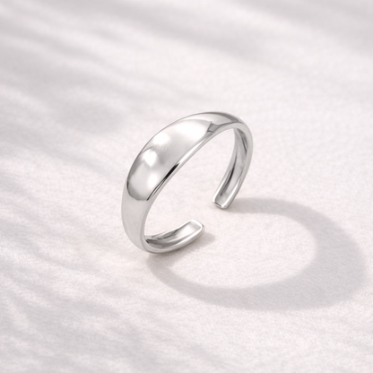 Stainless steel gold plated Simply - cuff ring