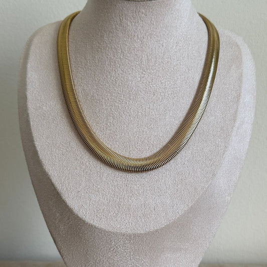 Thick snake chain necklace