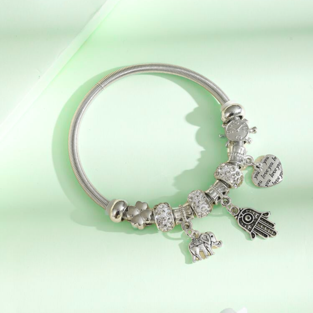 Charmy - stainless steel charms bracelet