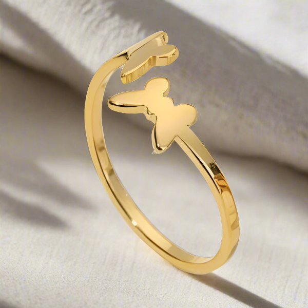 Sally - gold plated Cuff rings
