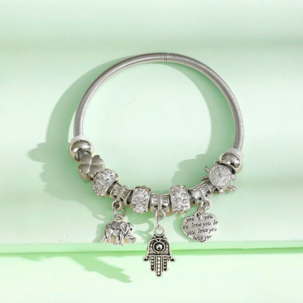 Charmy - stainless steel charms bracelet