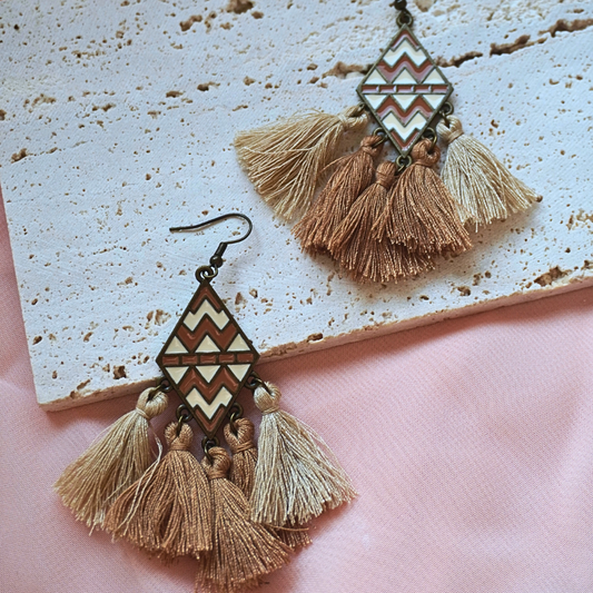 Neutral Glam - Tassel Jewelry
