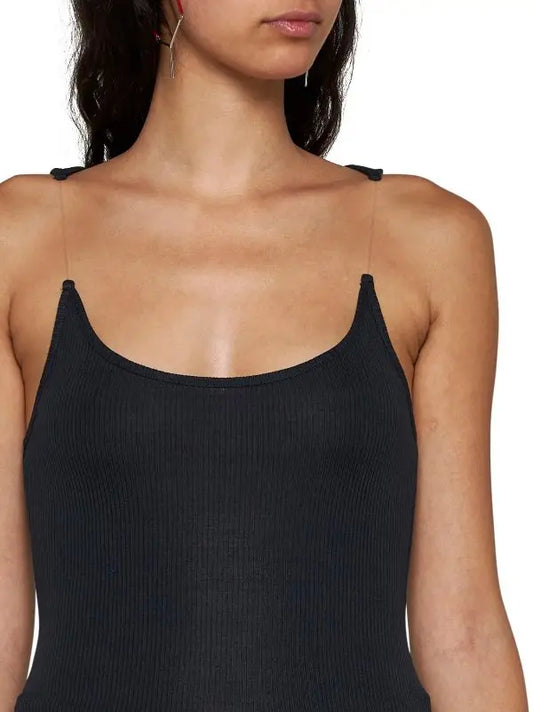 Slim Fit invisible strap tank top - U neck