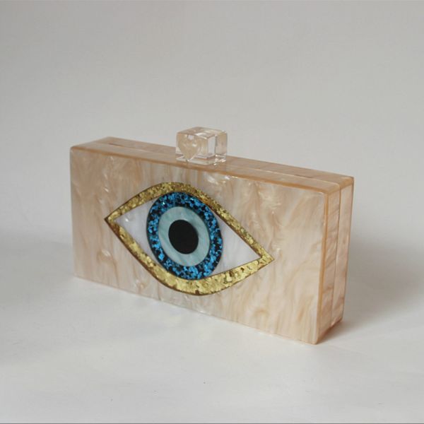 Evil Eye - square clutch