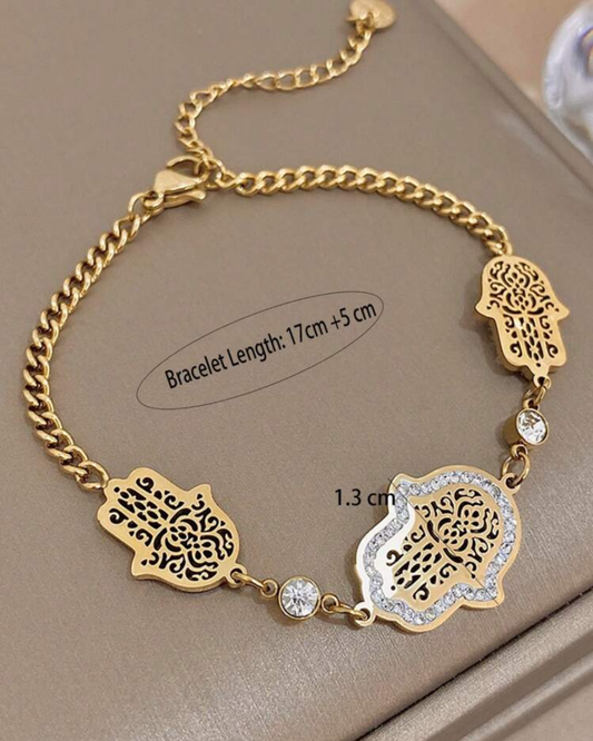 Hand chain bracelet