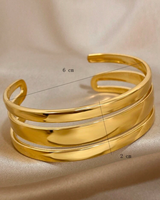 Chunky stylish cuff bangle