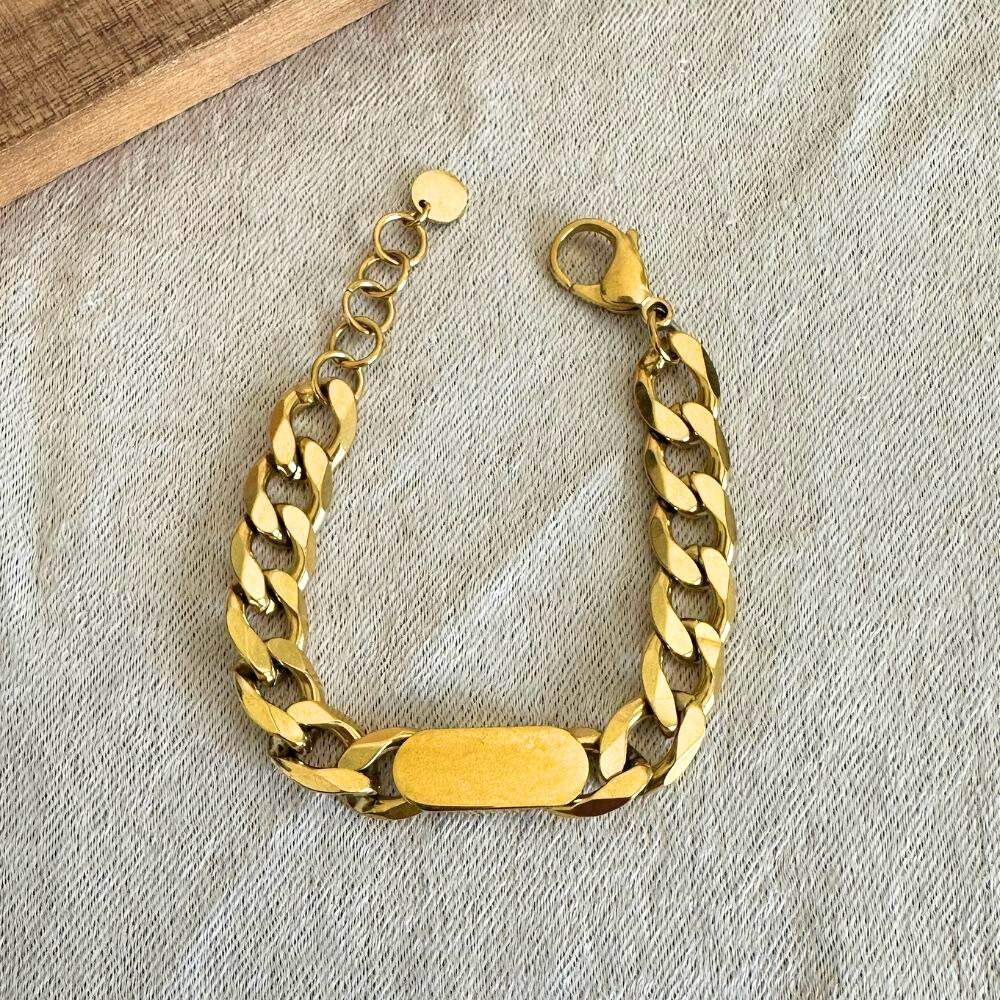 Thick chain bracelet