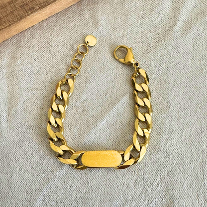 Thick chain bracelet