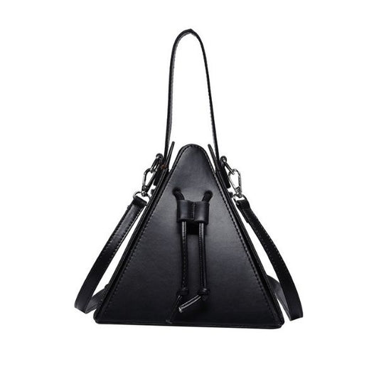 Pyramid shaped shoulder bag