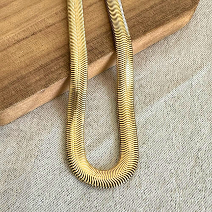 قلادة سلسلة الثعبان السميكة