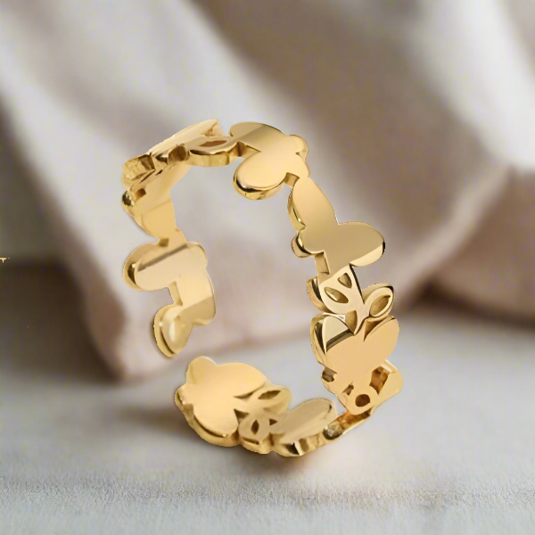 Sally - gold plated Cuff rings