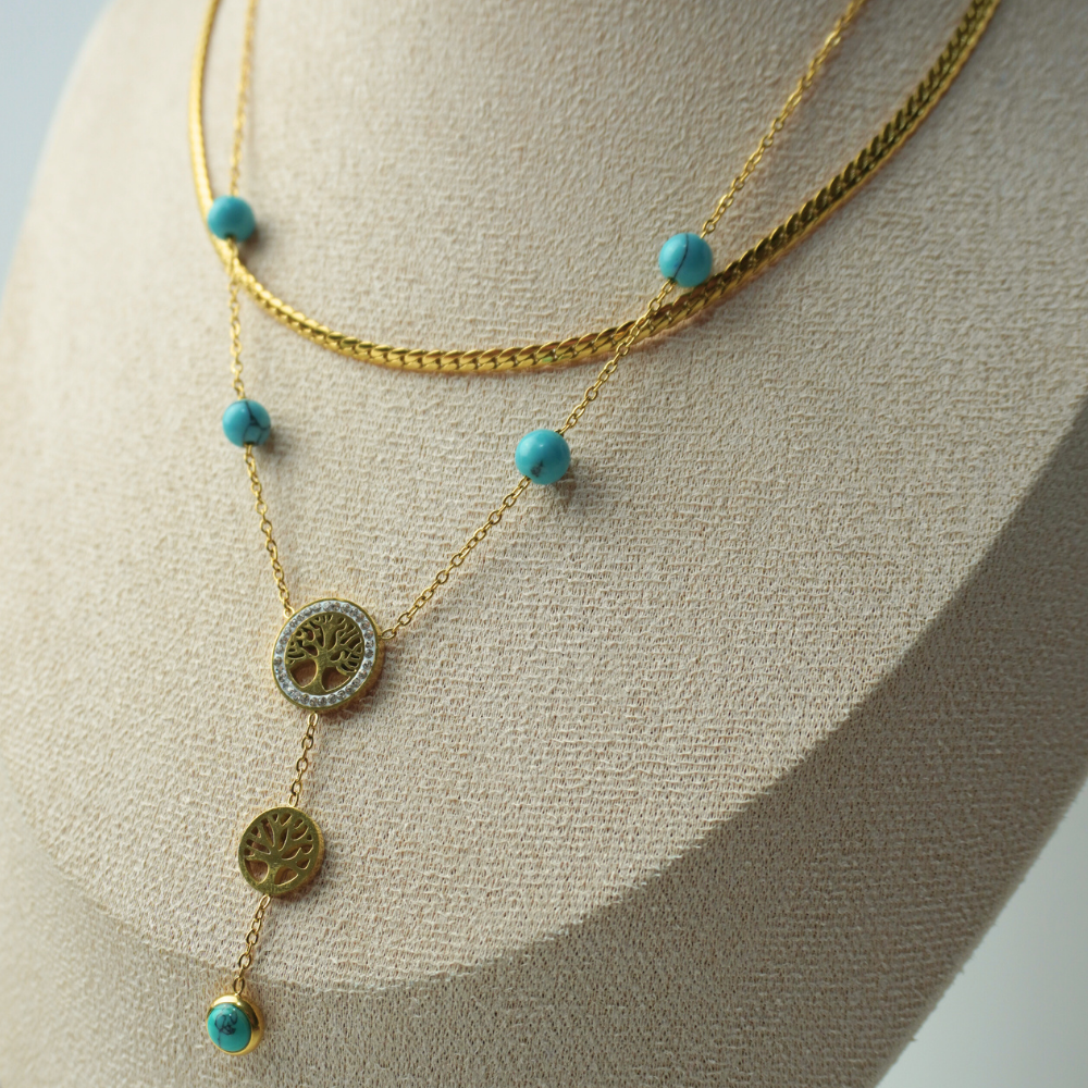 tree of life double necklace