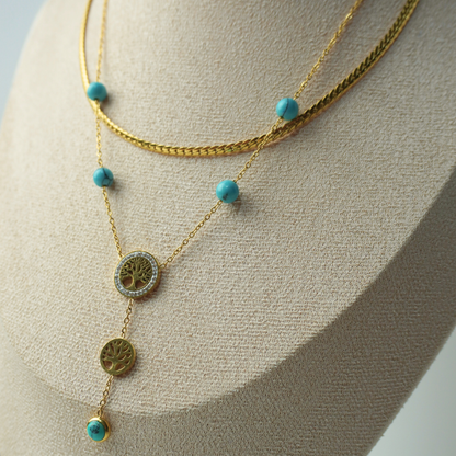 tree of life double necklace