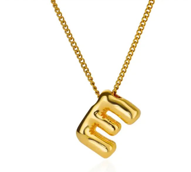 3D Balloon Letter Necklace - Elegantix Boutique