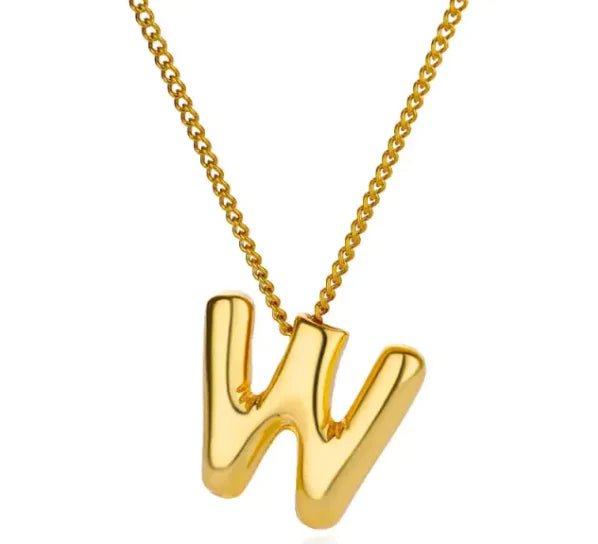 3D Balloon Letter Necklace - Elegantix Boutique