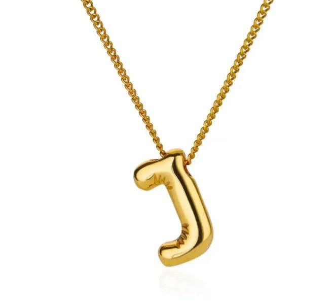 3D Balloon Letter Necklace - Elegantix Boutique