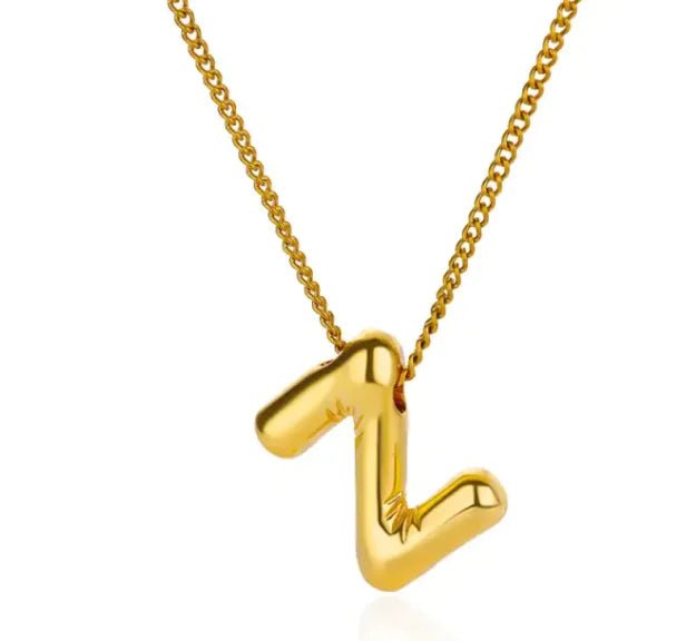 3D Balloon Letter Necklace - Elegantix Boutique