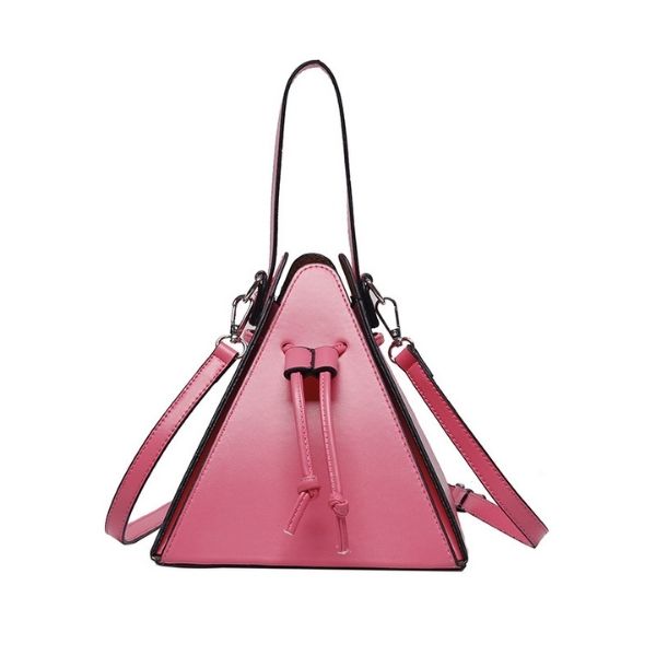 Pyramid shaped shoulder bag