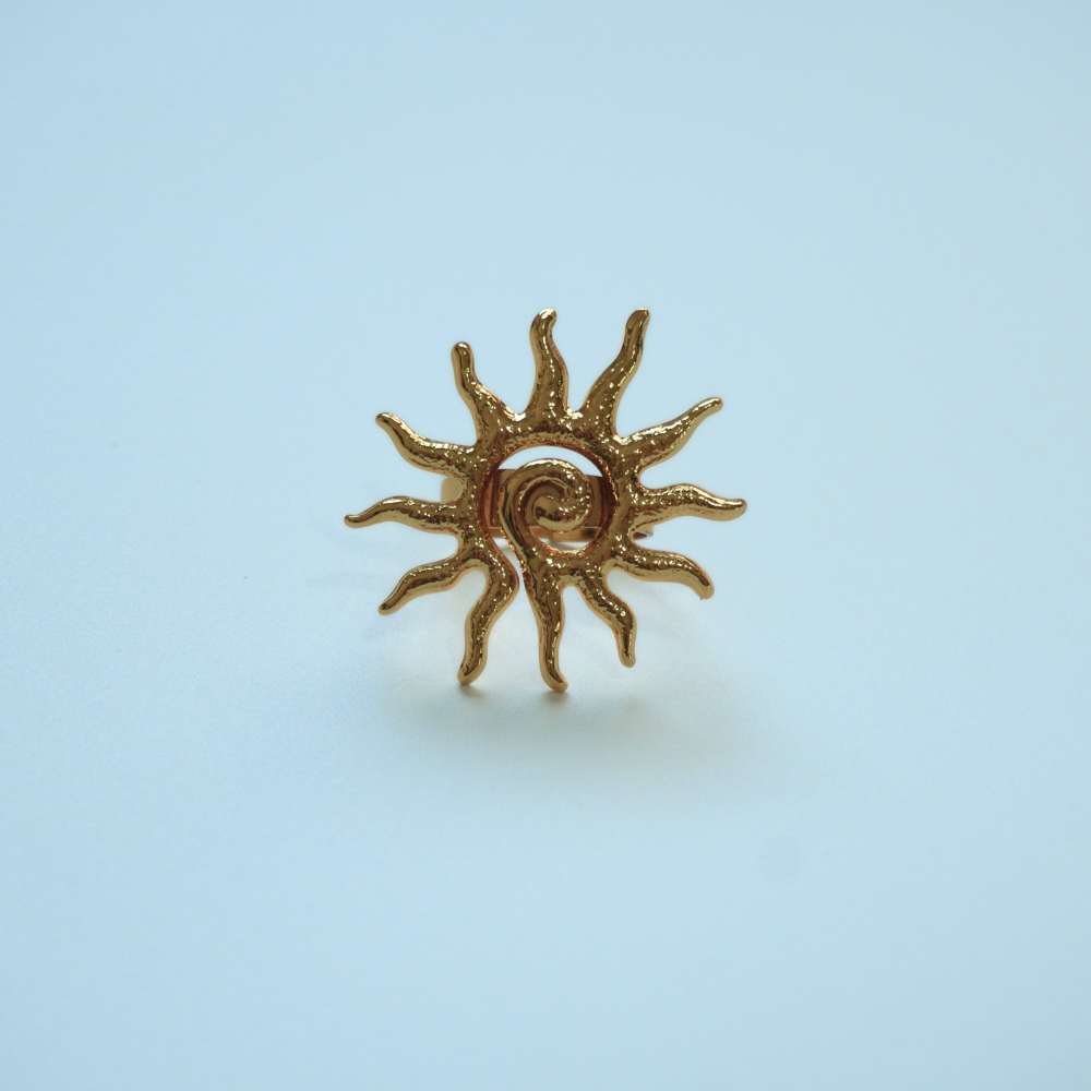 Solar - stainless steel necklace and ring