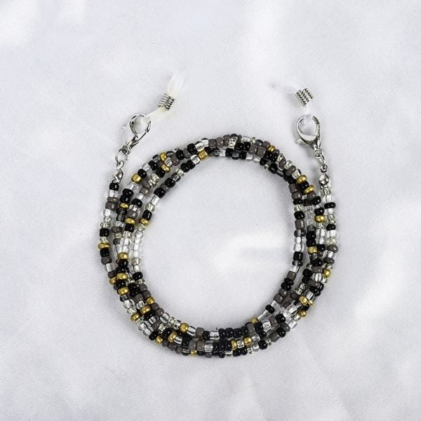 Glasses chain - multicolored beads
