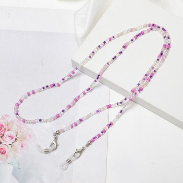 Glasses chain - multicolored beads