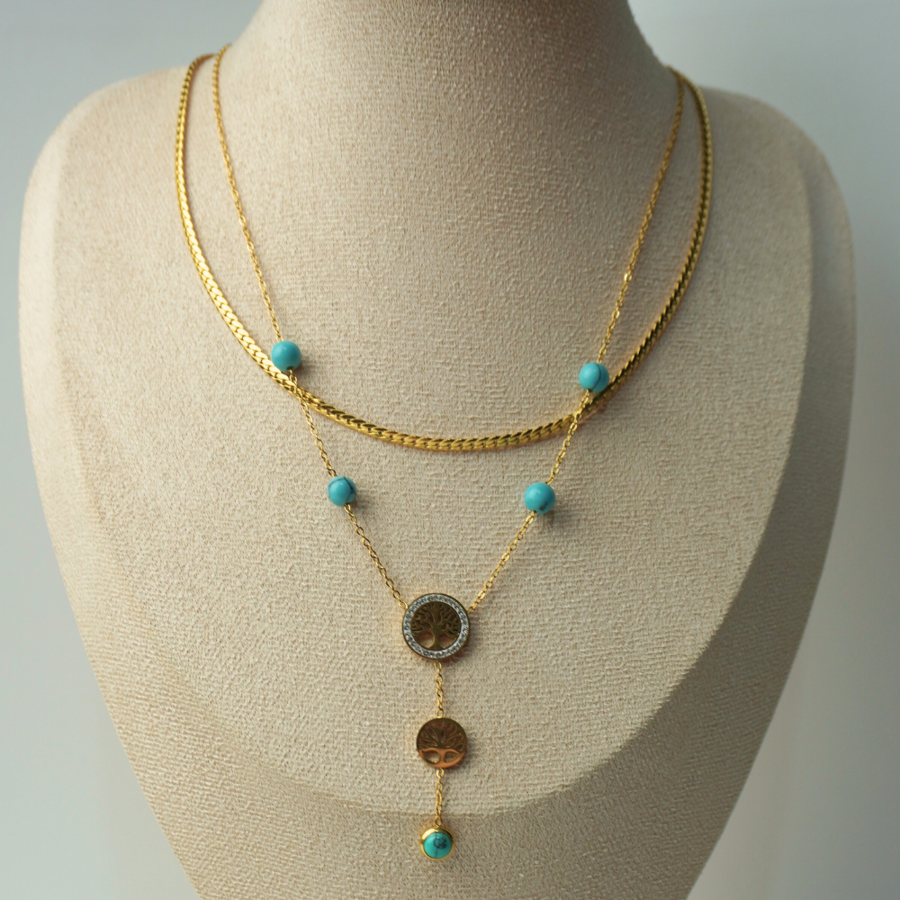 tree of life double necklace